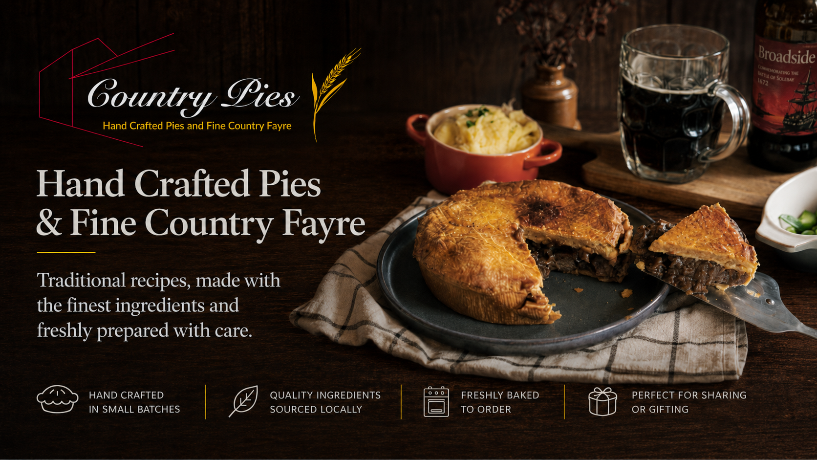 Country Pies hand crafted pies and fine country fayre